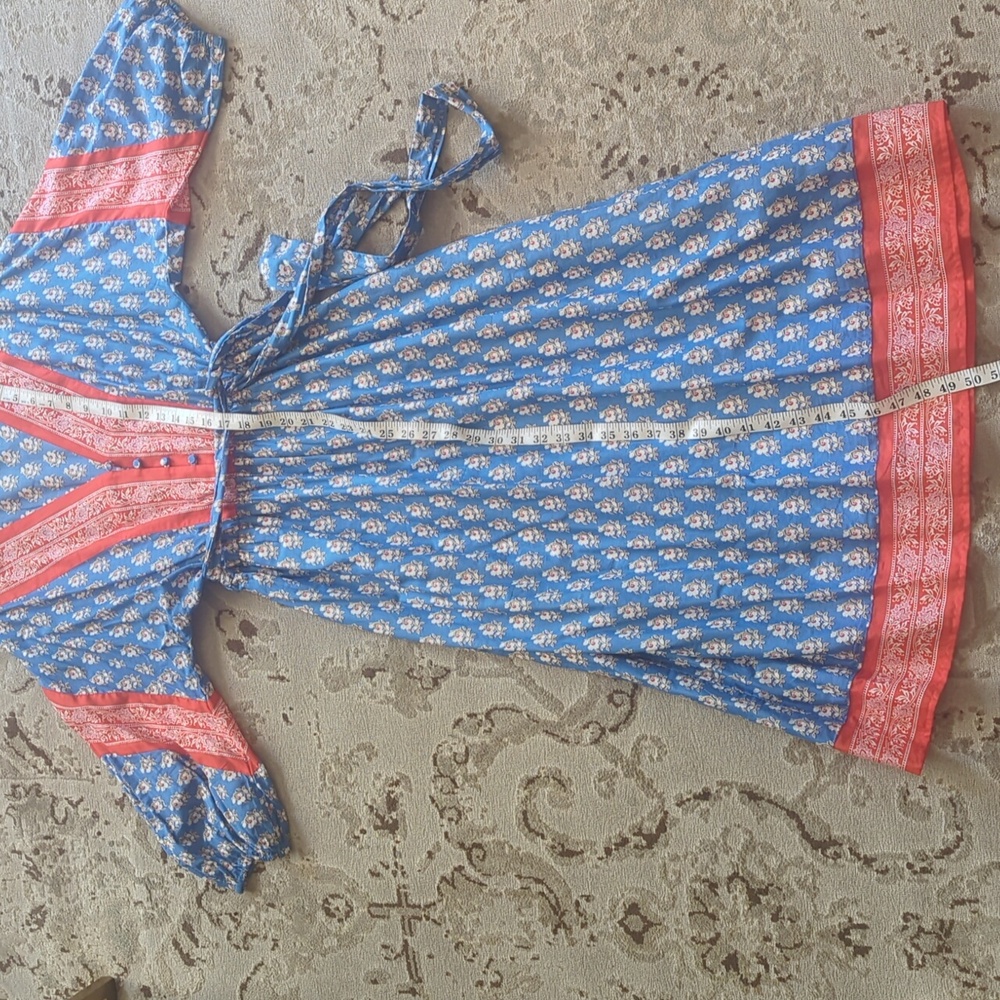 J. Crew Blue and Pink Floral Maxi Dress - Picture 2 of 7